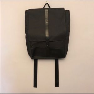Black Canvas Laptop Backpack Large NWOT